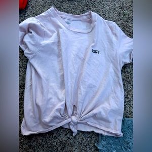 a pink vans shirt